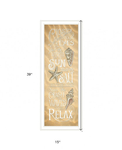 Close Your Eyes 2 White Framed Print Wall Art HomeRoots