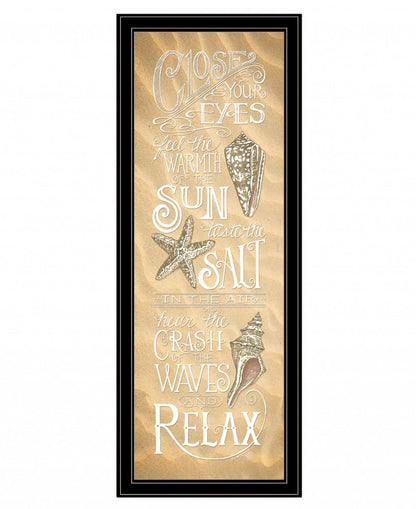 Close Your Eyes 3 Black Framed Print Wall Art HomeRoots