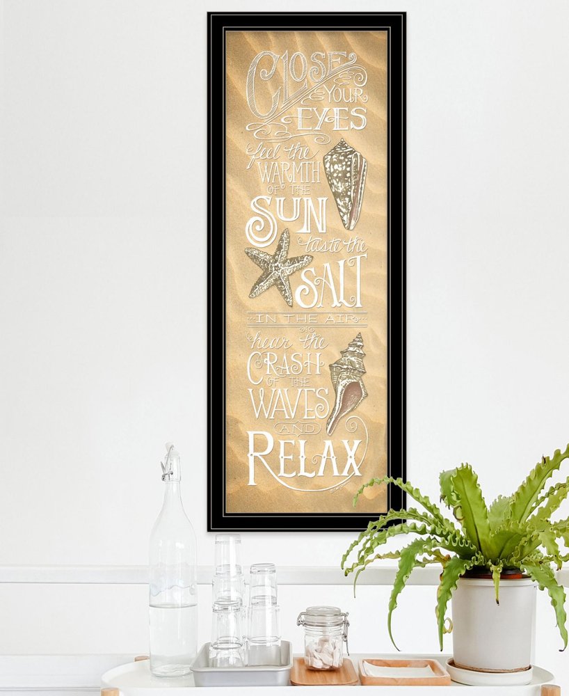 Close Your Eyes 3 Black Framed Print Wall Art — view 2