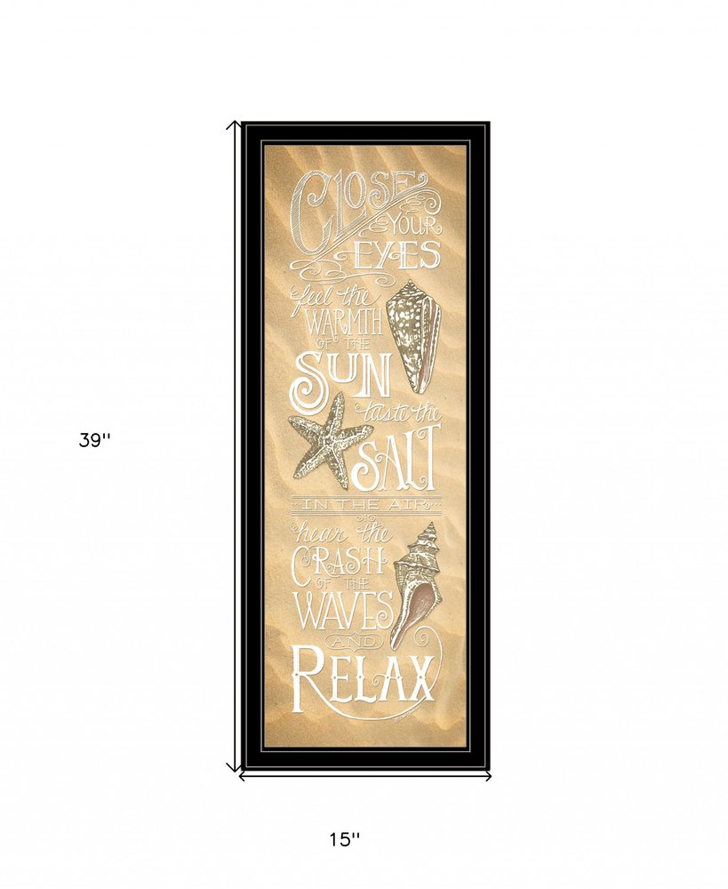 Close Your Eyes 3 Black Framed Print Wall Art HomeRoots