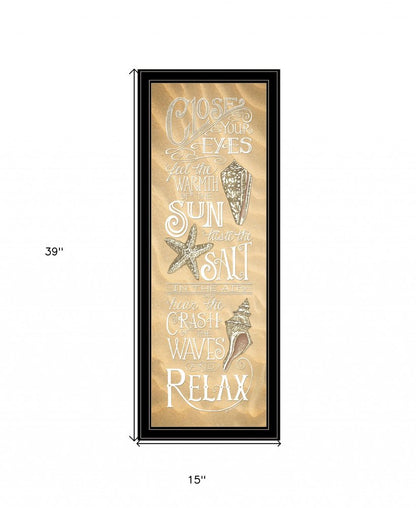Close Your Eyes 3 Black Framed Print Wall Art HomeRoots