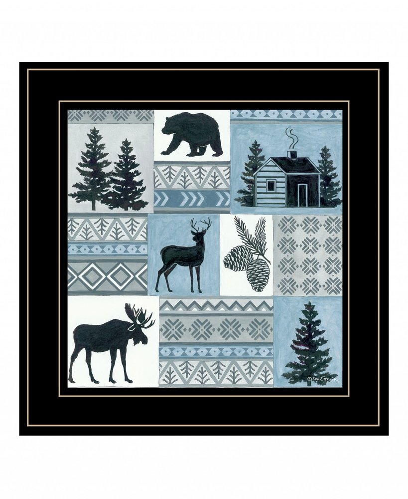 Cabin in the Woods 3 Black Framed Print Wall Art — view 2