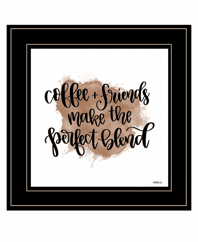 Coffee and Friends 2 White Framed Print Wall Art HomeRoots