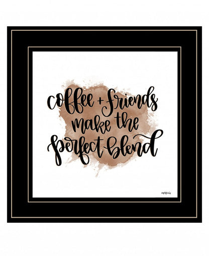 Coffee and Friends 2 White Framed Print Wall Art HomeRoots