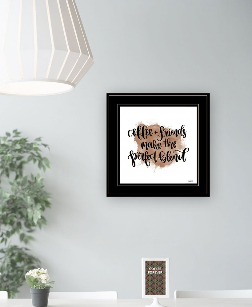 Coffee and Friends 2 White Framed Print Wall Art — view 8