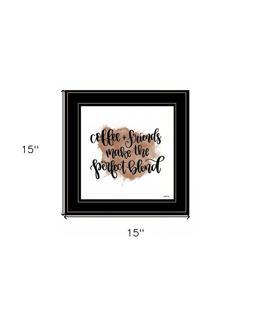 Coffee and Friends 2 White Framed Print Wall Art HomeRoots