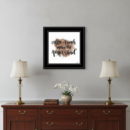 Coffee and Friends 2 White Framed Print Wall Art HomeRoots