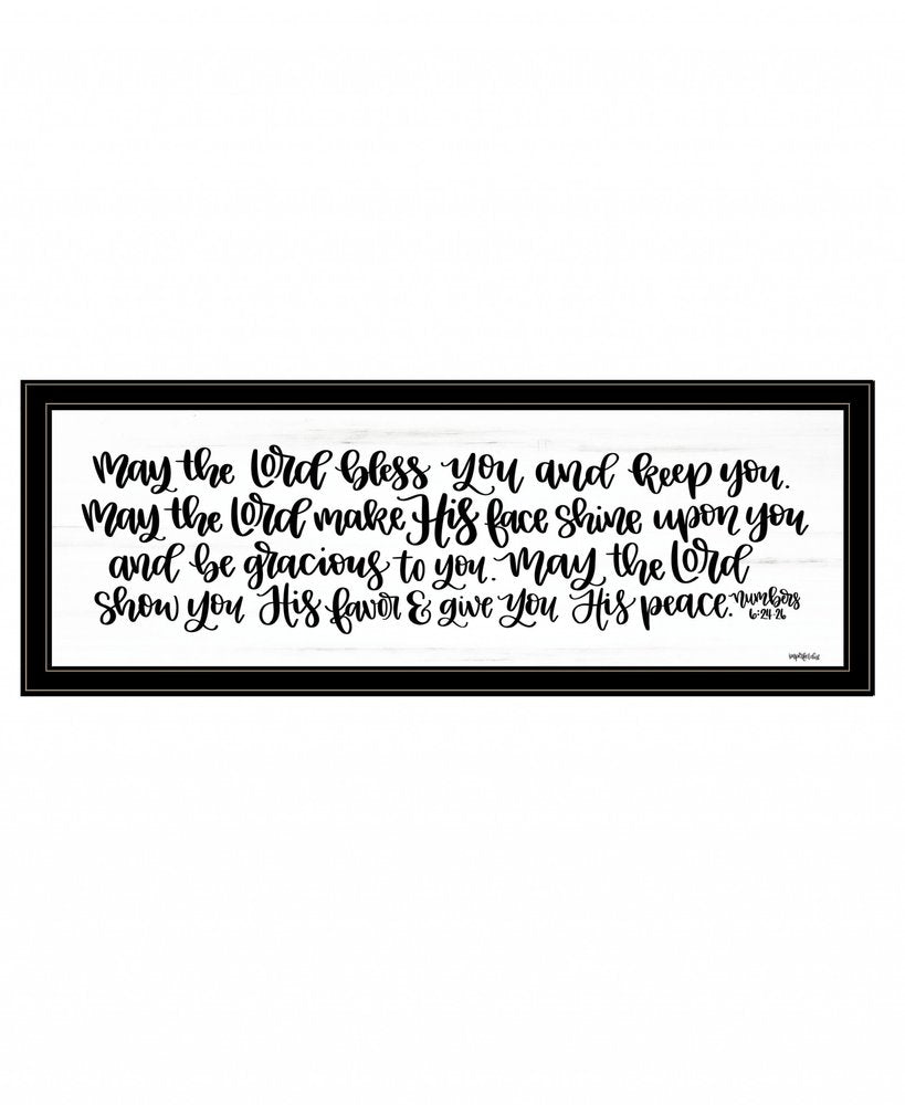 May the Lord Bless You and Keep You 2 Black Framed Print Wall Art HomeRoots