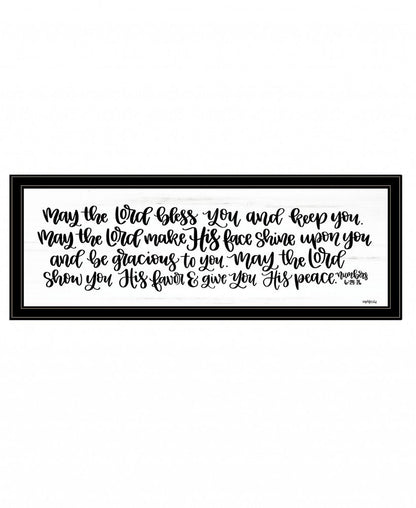 May the Lord Bless You and Keep You 2 Black Framed Print Wall Art HomeRoots