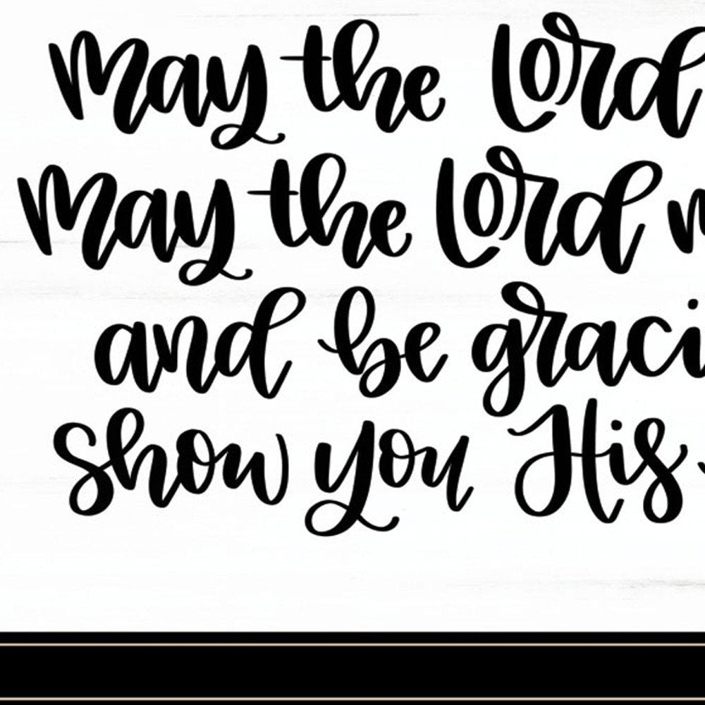 May the Lord Bless You and Keep You 2 Black Framed Print Wall Art — view 3