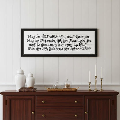 May the Lord Bless You and Keep You 2 Black Framed Print Wall Art HomeRoots