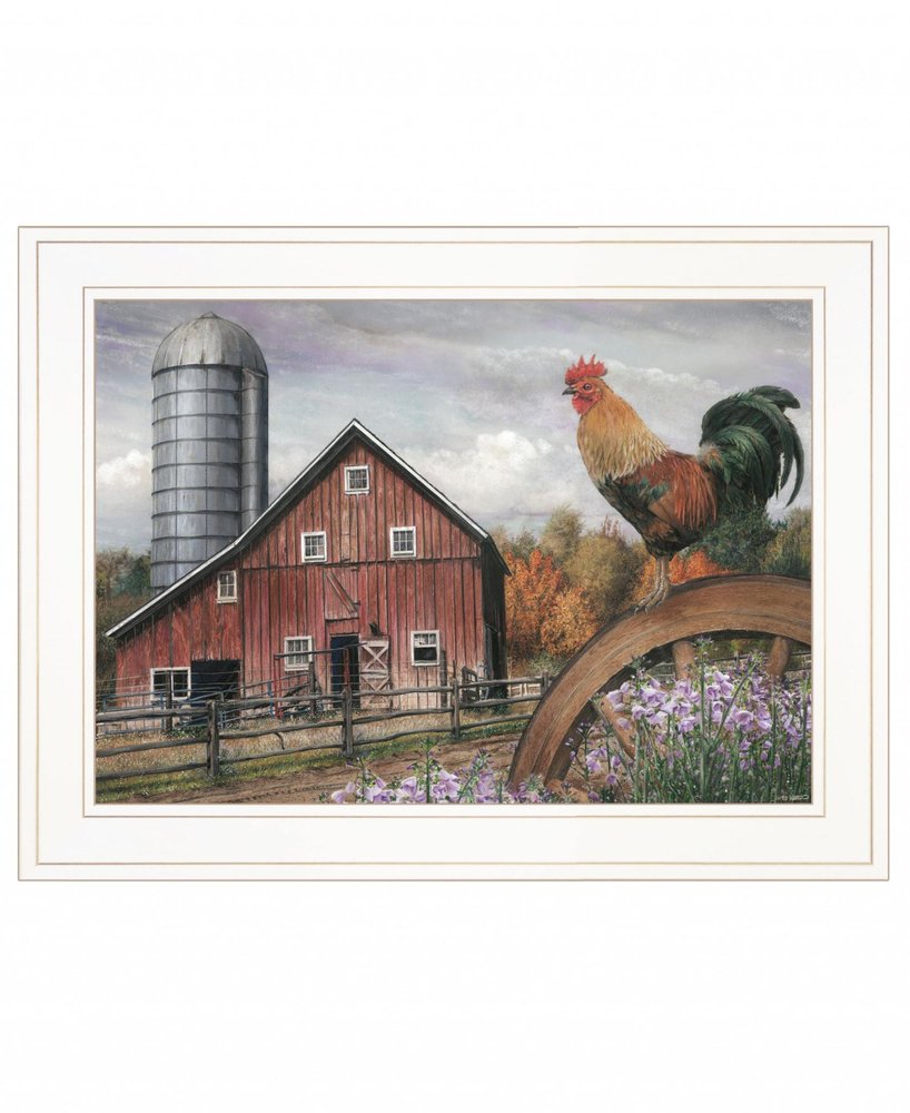 Good Morning Vermont 2 White Framed Print Wall Art — view 1