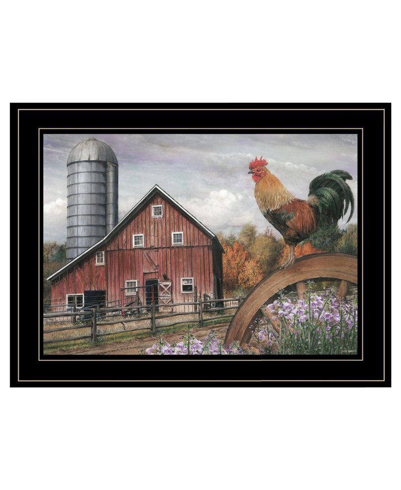 Good Morning Vermont 3 Black Framed Print Wall Art — view 2
