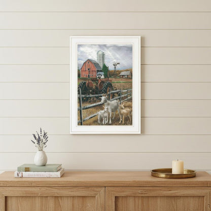 The Old Tractor 2 White Framed Print Wall Art HomeRoots