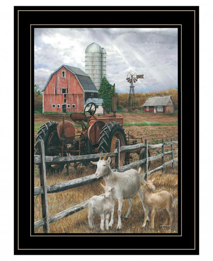 The Old Tractor 2 White Framed Print Wall Art HomeRoots