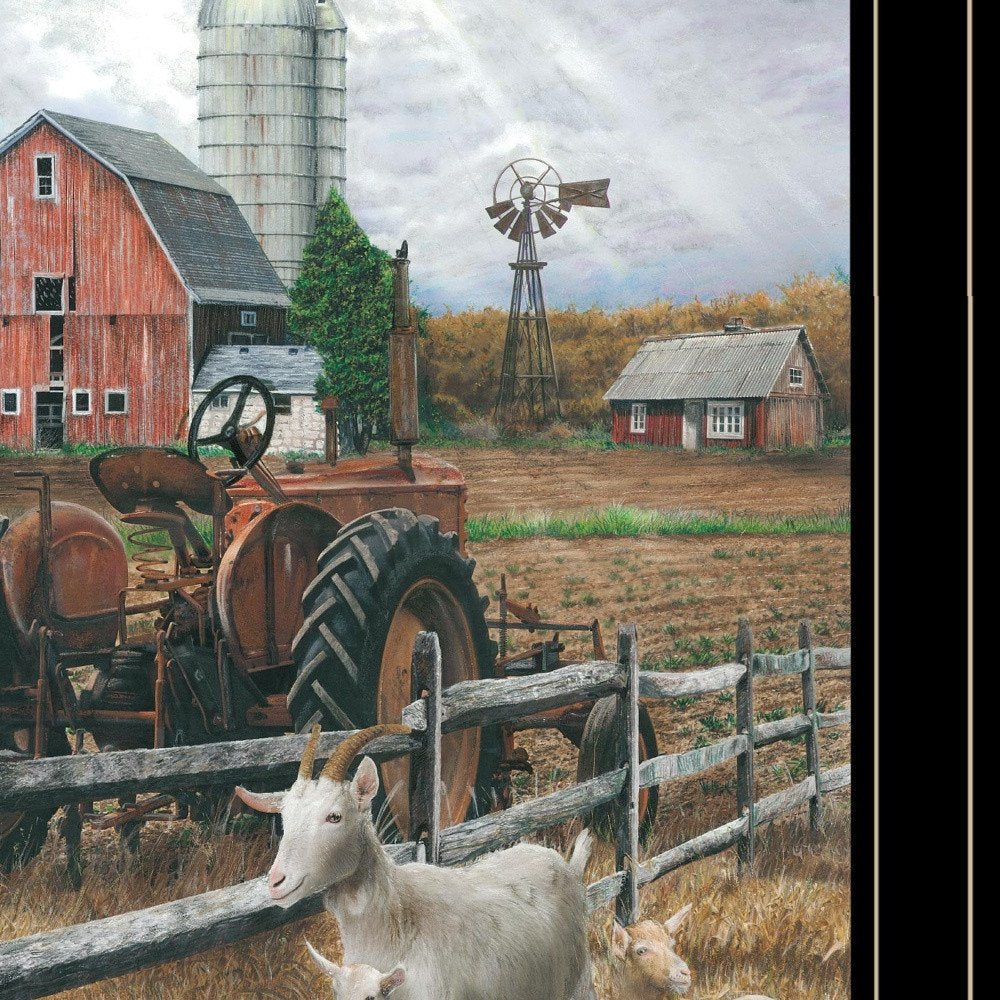 The Old Tractor 2 White Framed Print Wall Art — view 7