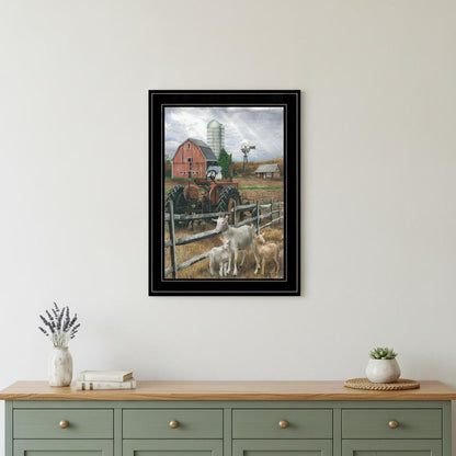 The Old Tractor 2 White Framed Print Wall Art HomeRoots