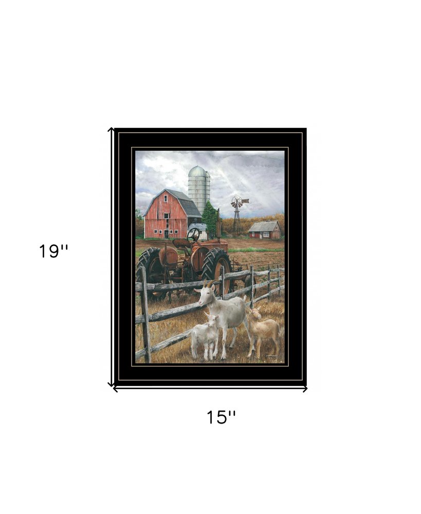 The Old Tractor 2 White Framed Print Wall Art HomeRoots