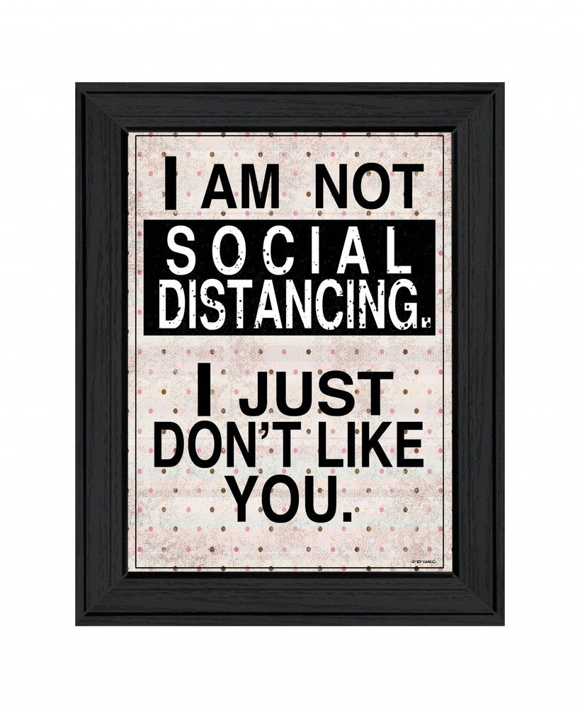 Social Distancing 1 Black Framed Print Wall Art HomeRoots
