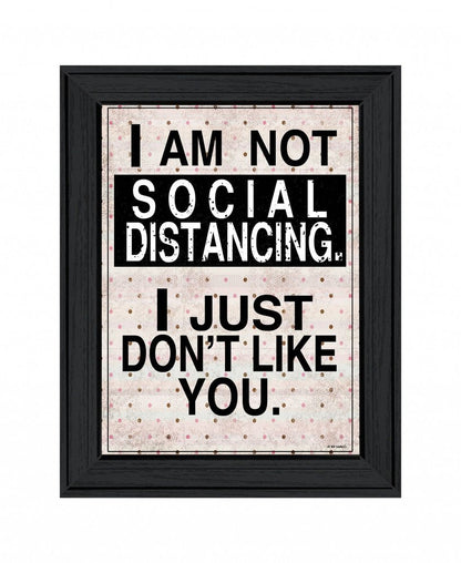 Social Distancing 1 Black Framed Print Wall Art HomeRoots