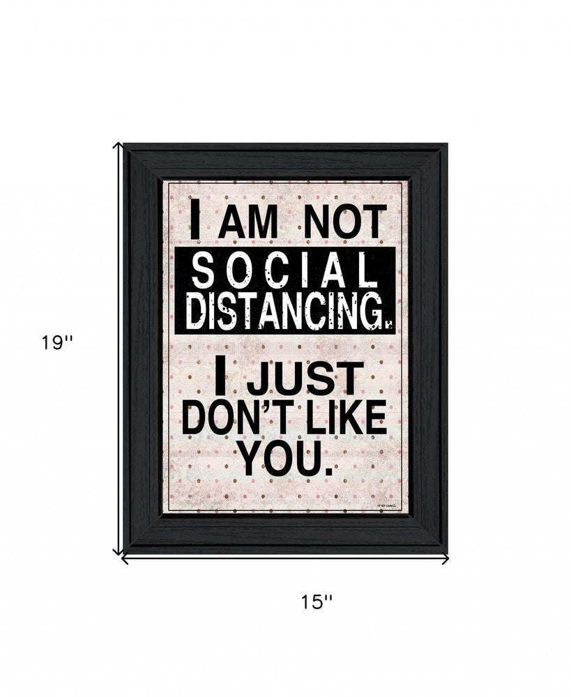 Social Distancing 1 Black Framed Print Wall Art HomeRoots