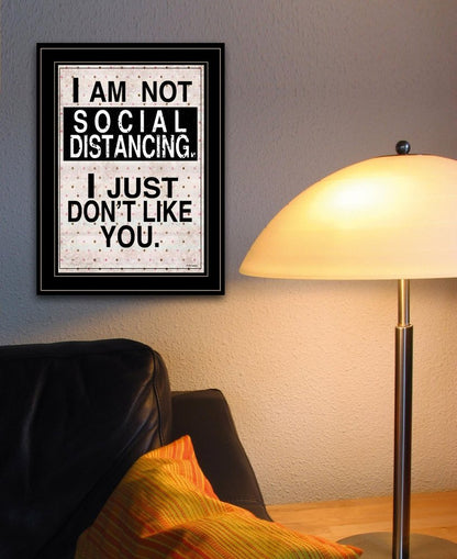Social Distancing 2 Black Framed Print Wall Art HomeRoots