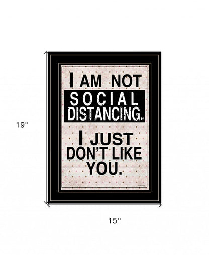 Social Distancing 2 Black Framed Print Wall Art HomeRoots