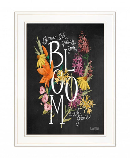 Bloom with Grace 2 White Framed Print Wall Art HomeRoots