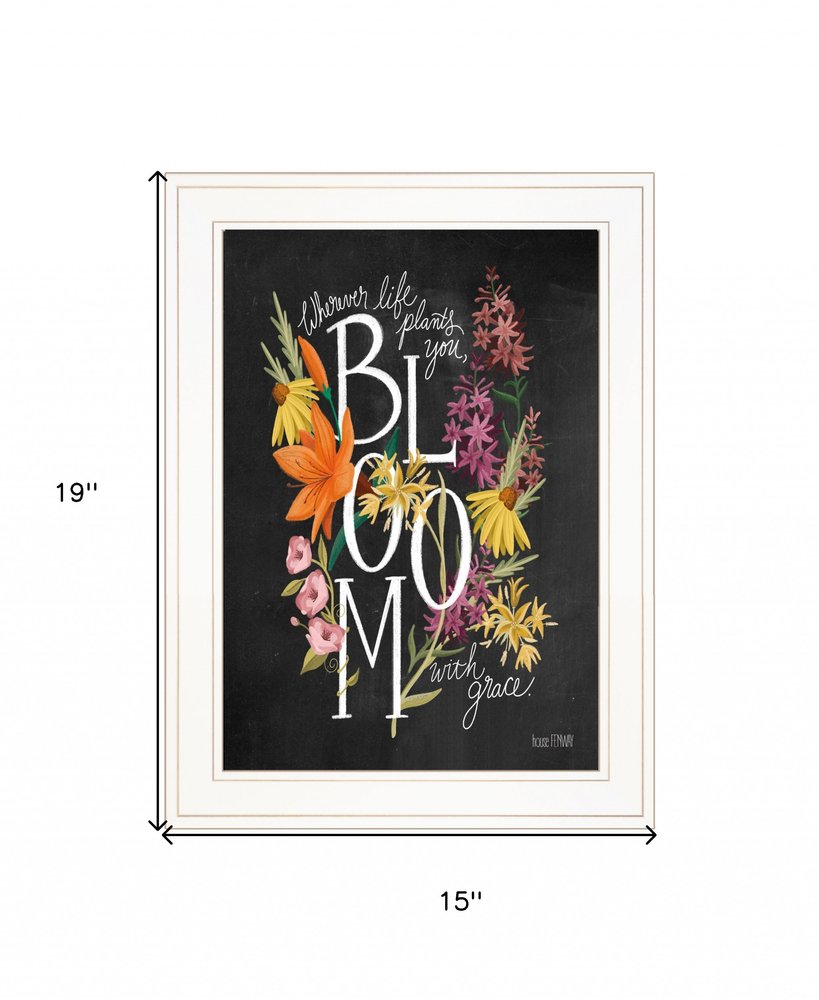 Bloom with Grace 2 White Framed Print Wall Art HomeRoots