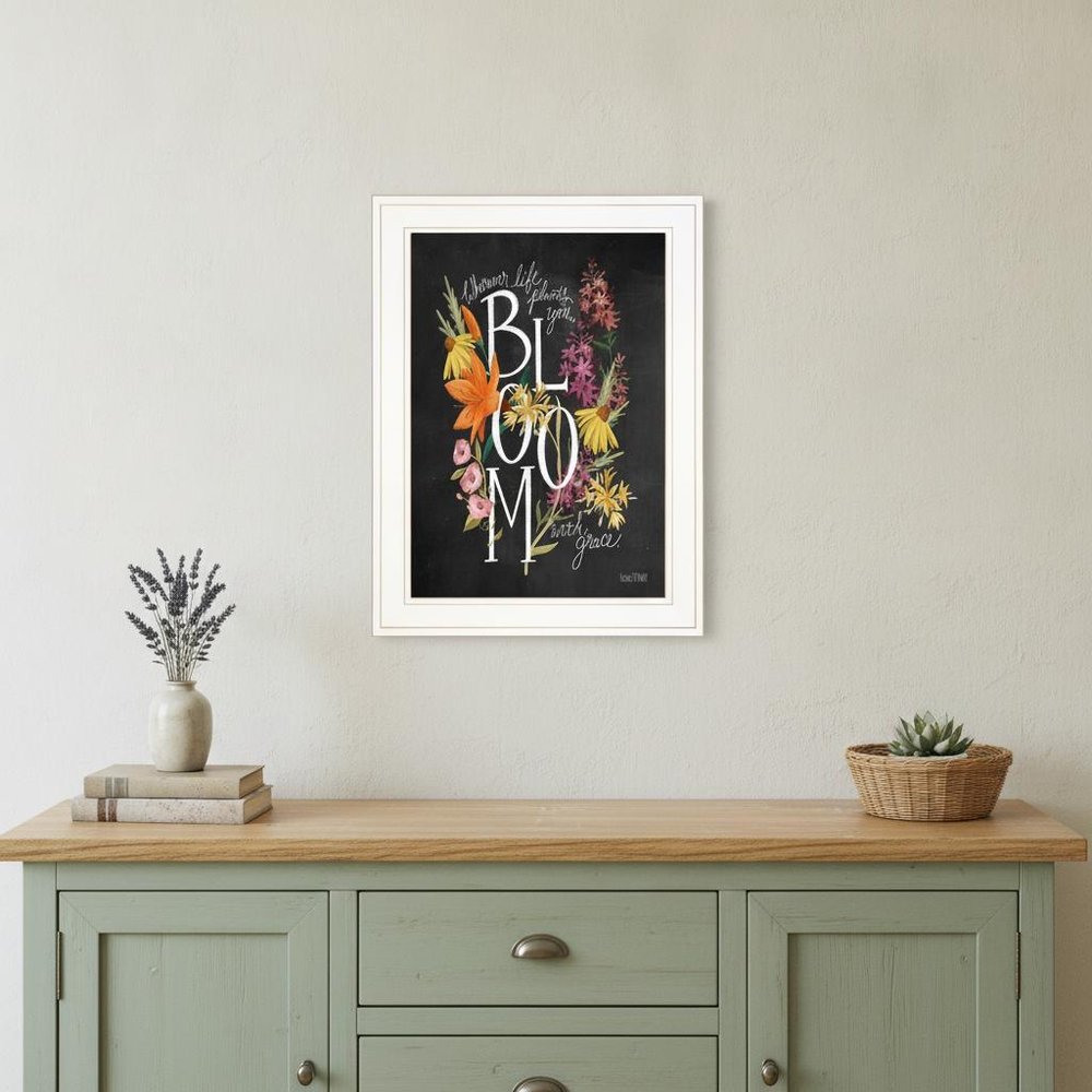 Bloom with Grace 2 White Framed Print Wall Art — view 4