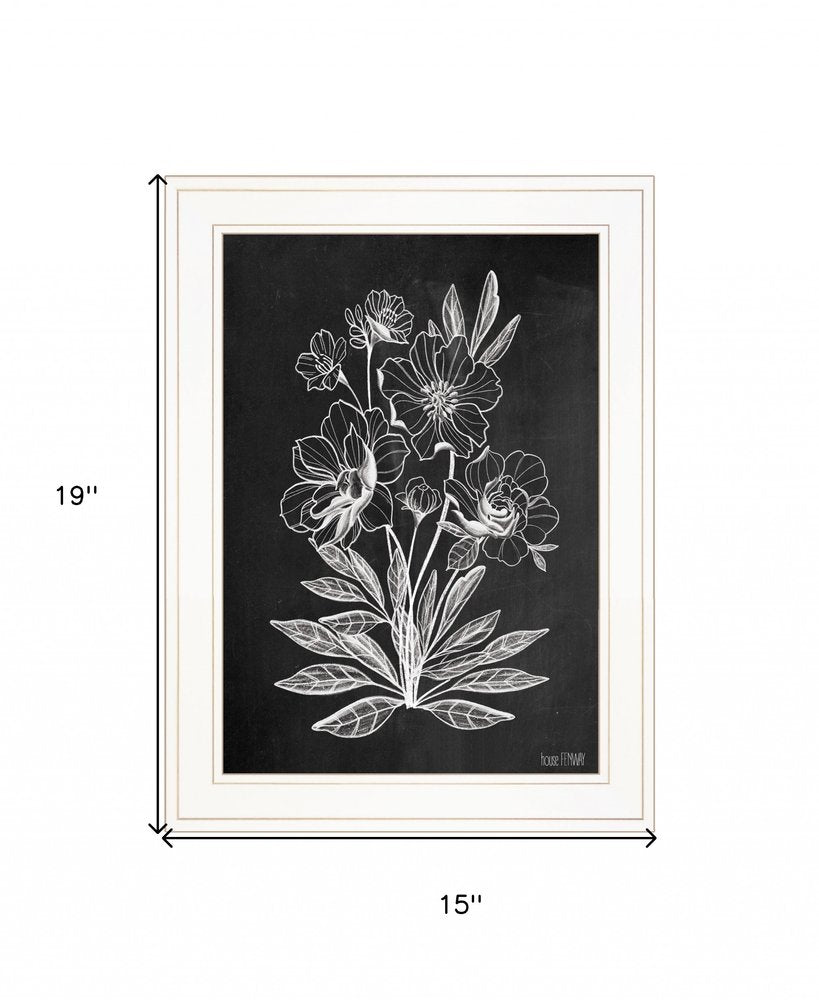 Vintage Chalkboard 2 White Framed Print Wall Art — view 3