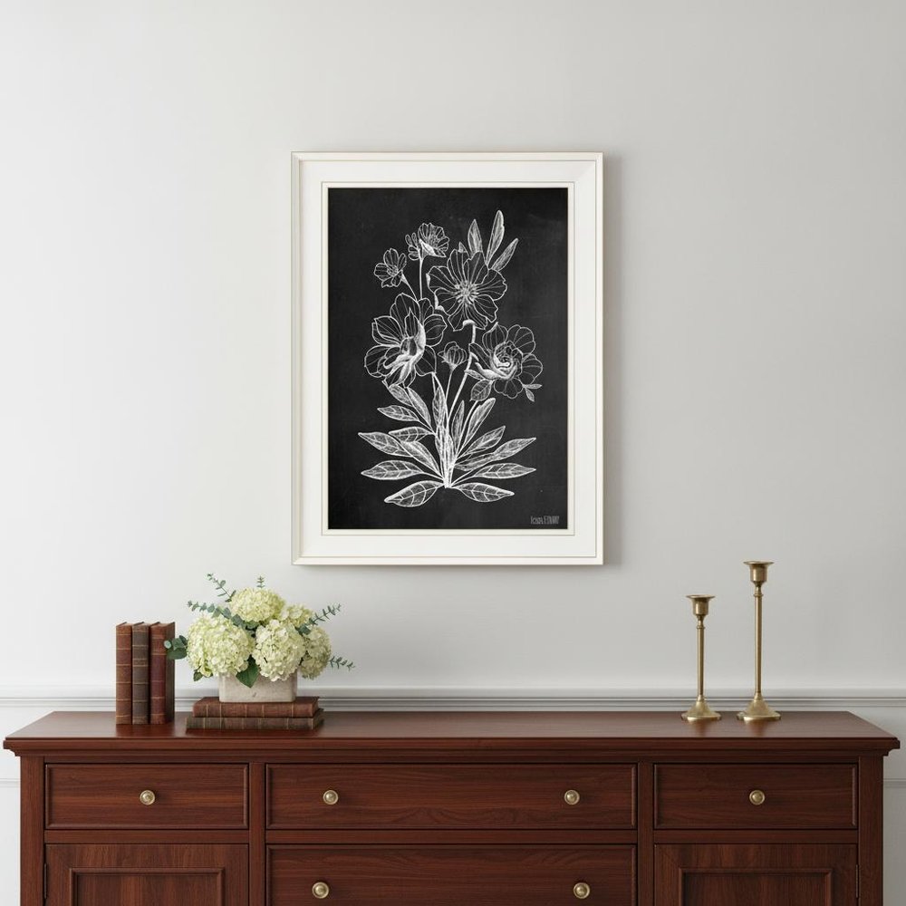 Vintage Chalkboard 2 White Framed Print Wall Art HomeRoots