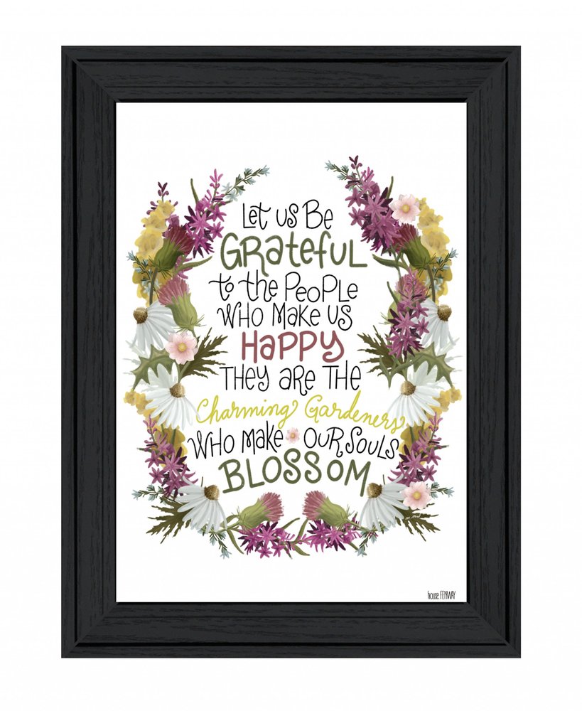 Charming Garden 3 White Framed Print Wall Art — view 5