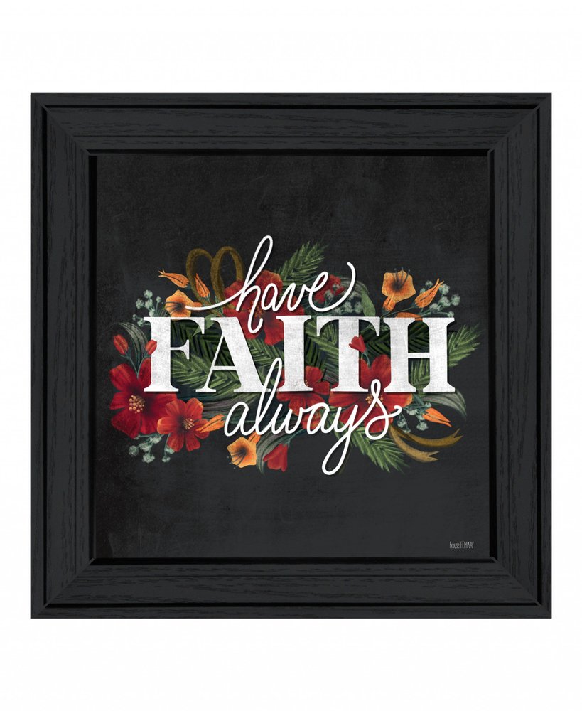 Have Faith 3 Black Framed Print Wall Art — view 2