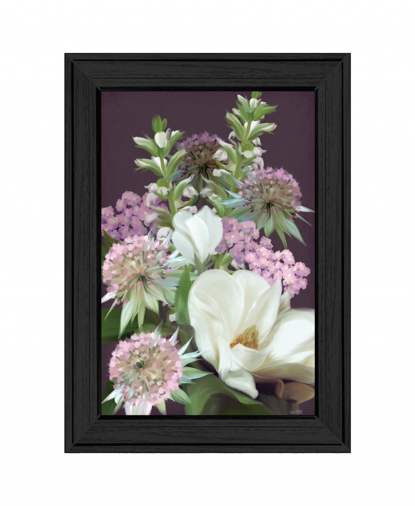 Wild For Plum Bouquet 3 Black Framed Print Wall Art HomeRoots