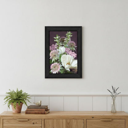 Wild For Plum Bouquet 3 Black Framed Print Wall Art HomeRoots