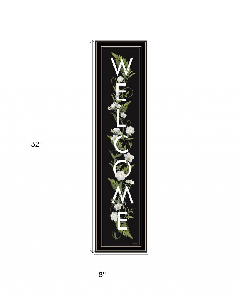 Welcome Sign I 3 Black Framed Print Wall Art HomeRoots