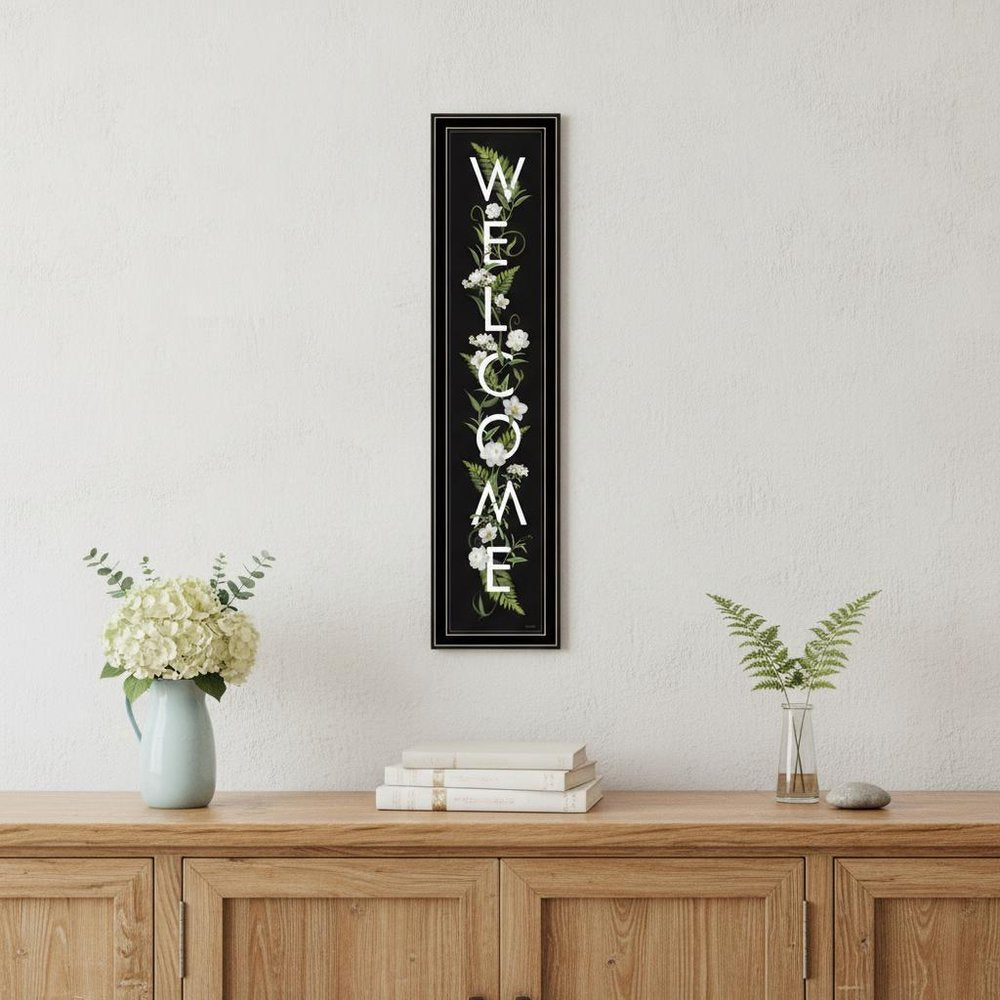 Welcome Sign I 3 Black Framed Print Wall Art HomeRoots