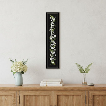 Welcome Sign I 3 Black Framed Print Wall Art HomeRoots
