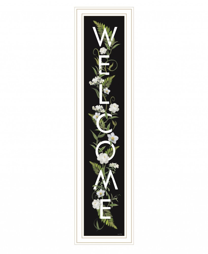 Welcome Sign I 4 White Framed Print Wall Art — view 1