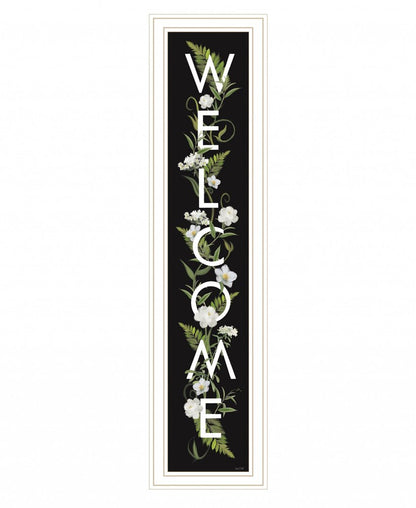 Welcome Sign I 4 White Framed Print Wall Art HomeRoots