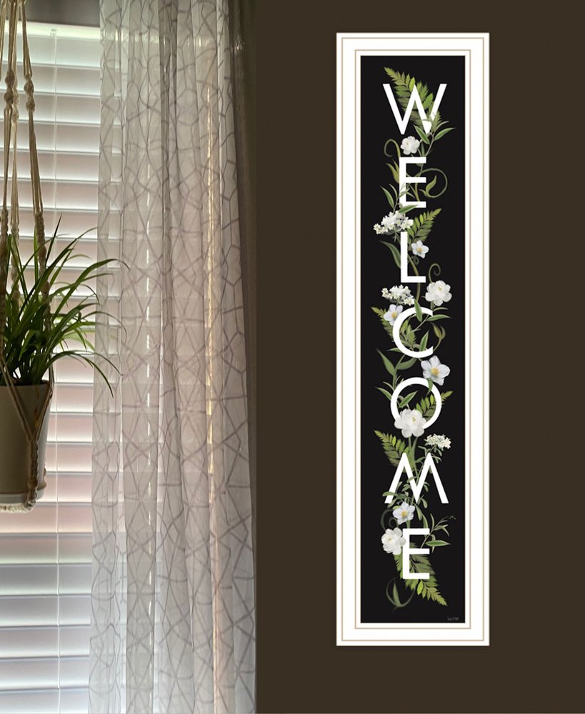 Welcome Sign I 4 White Framed Print Wall Art — view 2
