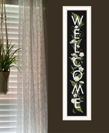 Welcome Sign I 4 White Framed Print Wall Art HomeRoots