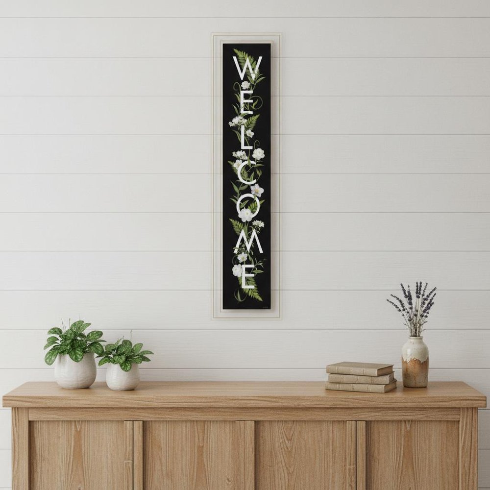 Welcome Sign I 4 White Framed Print Wall Art — view 5