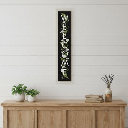 Welcome Sign I 4 White Framed Print Wall Art HomeRoots