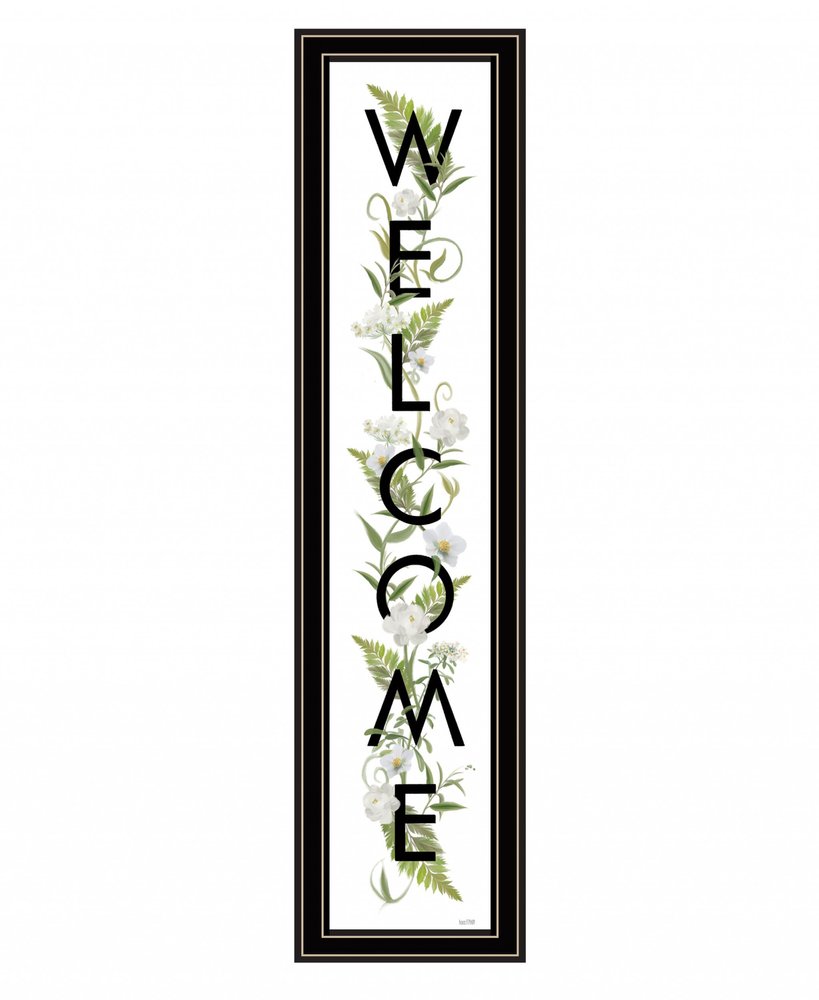 Welcome Sign II 3 Black Framed Print Wall Art — view 2