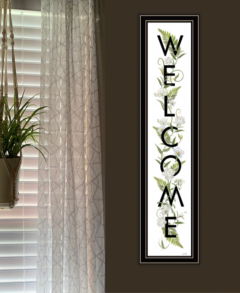 Welcome Sign II 3 Black Framed Print Wall Art — view 4
