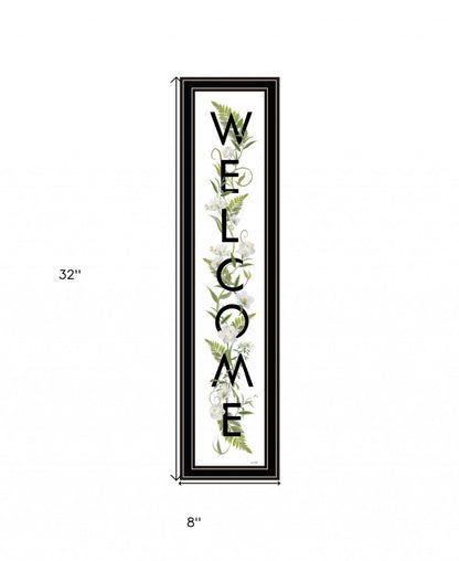 Welcome Sign II 3 Black Framed Print Wall Art HomeRoots