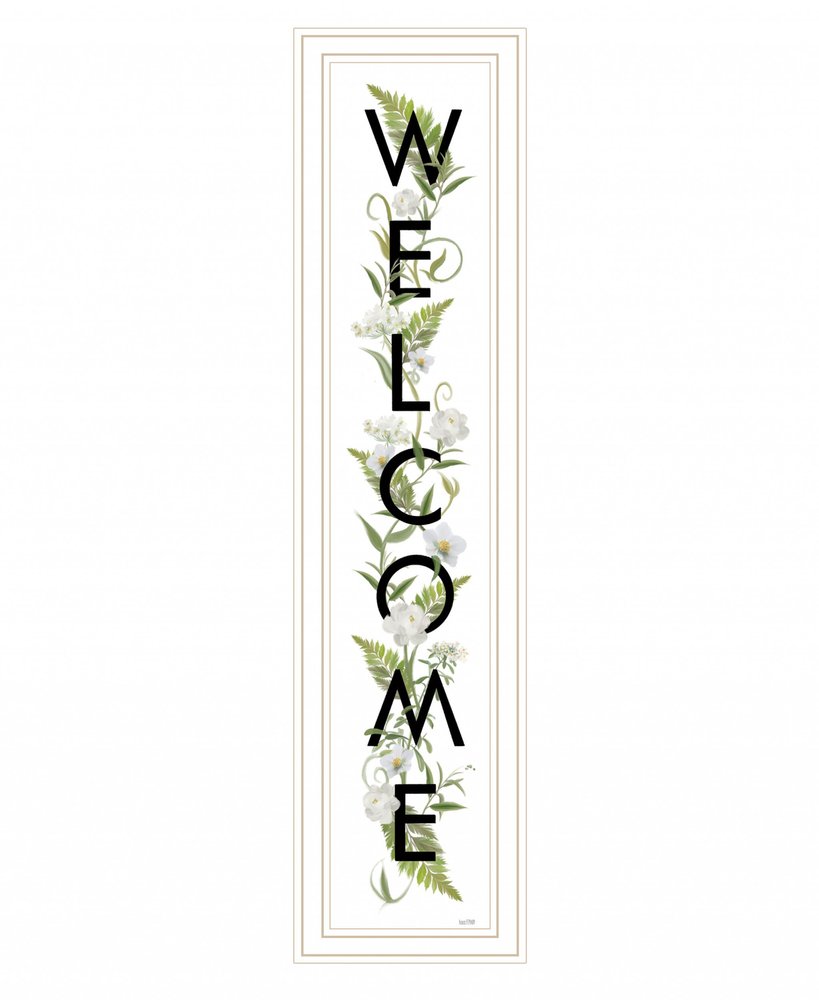Welcome Sign II 4 White Framed Print Wall Art — view 1