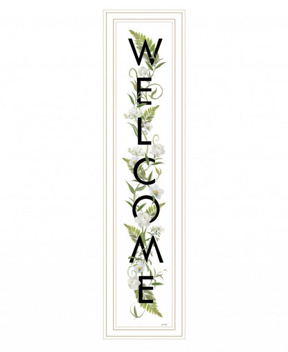 Welcome Sign II 4 White Framed Print Wall Art HomeRoots